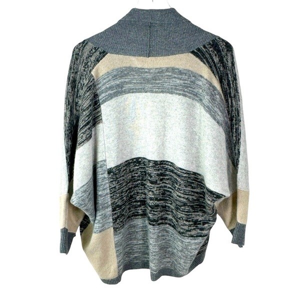 Nordstrom Collection 100% Cashmere Open Cardigan Sweater Gray Women's Size M/L - Picture 5 of 9